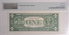 1957 B SILVER CERTIFICATE NOTE UNCIRCULATED PMG 64 EQP