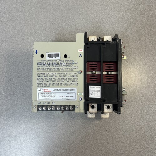 Cummins 0306-5192 Automatic Transfer Switch RK20A14745 (See Pictures)
