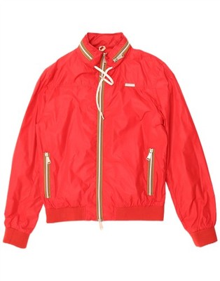 Antony Morato Mens Hooded Bomber Jacket IT 50 Large Red Polyamide BH11
