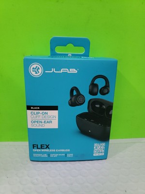 JLab Flex Bluetooth Earbuds, Wireless, Clip-On Cuff Design, Fitness & Gym New