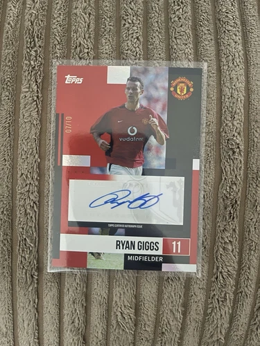 2025 Topps Manchester Man United Team Set Ryan Giggs Auto Autograph Legend /10