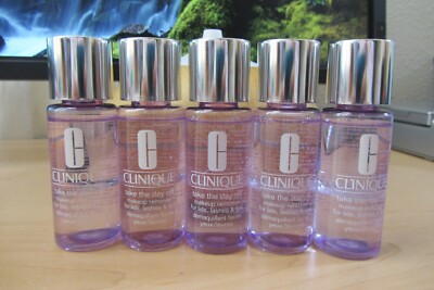 Lot 5 x Clinique Take the Day Off Makeup Remover, 8.5 fl oz total, 1.7 oz each