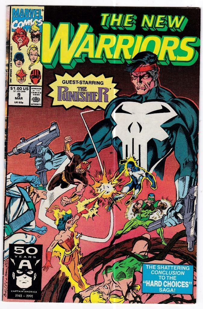 The New Warriors #9: Marvel Comics (1991)  VG/FN  (5.0)