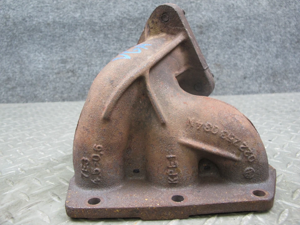 🥇2008 VOLKSWAGEN VW GOLF R32 MK5 JUEGO DE 2 CABEZALES COLECTOR DE ESCAPE OEM Foto 3 de 4