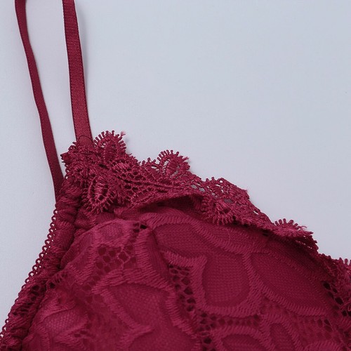 UKA Women's Sexy Lace Bustier Crop Top Ladies Bra Vest Bralet Camisole Tank Tops - Picture 9 of 30