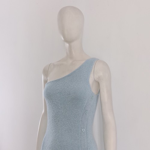 ROTATE By Birger Christensen Blue Dress UK 12 EU 40 ' Yvonne' Knit Midi - Picture 16 of 20