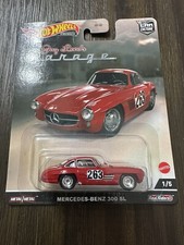 Mercedes Benz 300 SL Jay Lenos Garage Red #263 Hot Wheels Real Riders 1:64 HCK07