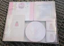 Vintage Keepsake Box Thank Heaven for Little Girls Baby Book W/ Extras