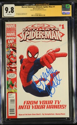 DRAKE BELL SIGNED MARVEL UNIVERSE ULTIMATE SPIDER-MAN #1 CGC JSA