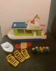 Vintage 1972 Fisher Price #985 Little People House Boat And Accessories An Peopl