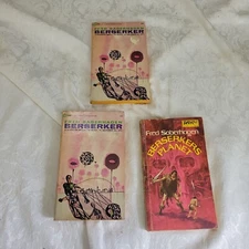3 Fred Saberhagen Vintage Sci-Fi Paperback Books 2 Berserker 1 Berserkers Planet