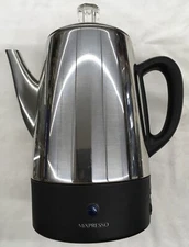 Mixpresso Model EPLTR-8 Electric Percolator Coffee Maker Stainless 8/10 Cup