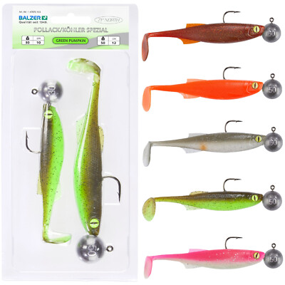 Balzer 71° North Gummifisch Set Dorsch Köhler Pollack 2 St. Norwegen Meeres Shad