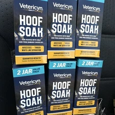 Lot Of 2 Vetericym Hoof Soak With 2 Jars/box, 1.05 Oz Ea. FREE SHIP Exp 10/26