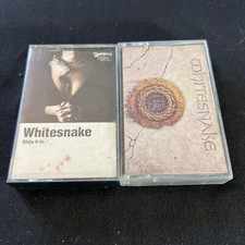 2 Cassette Lot Whitesnake 1987  Slide It In Geffen Records John Sykes 80s Rock