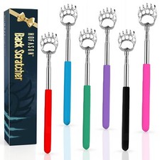 6 Pack Extendable Back Scratcher Portable Telescoping Metal Back Scratcher