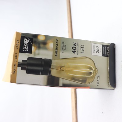 Feit Electric Edison LED Light Bulb Dimmable Filament Glass ST1940/M/LED/HDRP