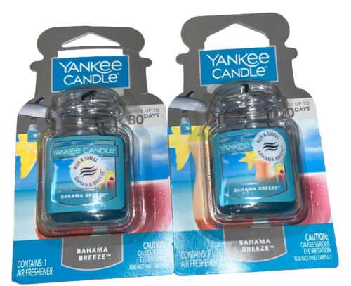 Yankee Candle 2x BAHAMA BREEZE Frascos de Coche Aroma Ultimate Ambientador Lote de 2 - Imagen 4 de 4