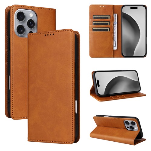 For iPhone 17 16 15 14 13 12 Pro Max Leather Wallet Flip Shockproof Stand Cover - Picture 14 of 18