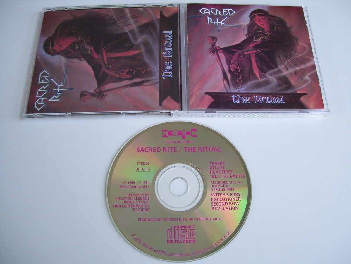 SACRED RITE The Ritual CD 1985 MEGA RARE OOP ORIG 1st PRESS on
