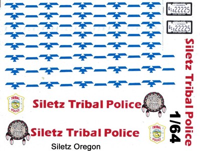 CHICAGO Police Car 1/64 Scale Waterslide Decals - HO Scale Slot Car Decals