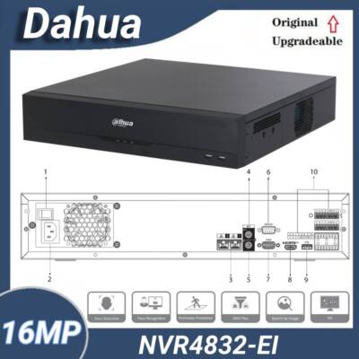 Dahua NVR4832-EI 32-Kanal NVR H.265+ 8SATA Kein POE Netzwerk NVR Recorder System