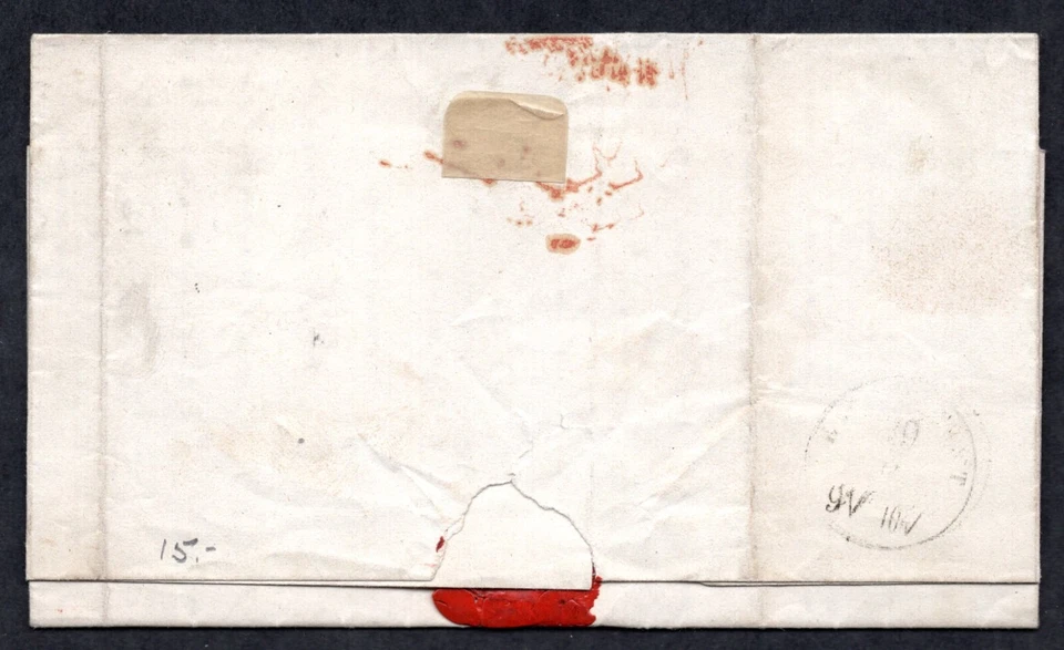 FRANCE 1866 TO GERMANY PARIS HAMBURG COVER TIED PARIS TO HAMBURG - Image 2 of 3