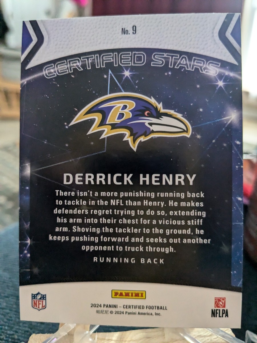 2024 Panini Certified - Derrick Henry Certified Stars #9 - Ravens