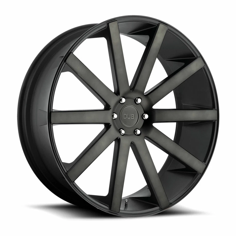 DUB SHOT CALLA MATTE BLACK DARK TINT WHEELS RIMS S121260084+20 - Image 4 of 4