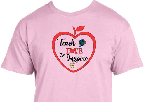 Teach Love Inspire - FREE SHIPPING - Teacher Valentine's Day Shirt - Picture 8 of 11