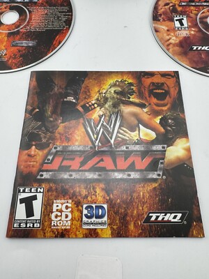 WWE Raw (PC, 2002) Disc 752919491065|