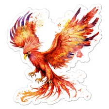Phoenix Mythology, Vinyl Decal Sticker, Indoor Outdoor, 3 Sizes, 9325
