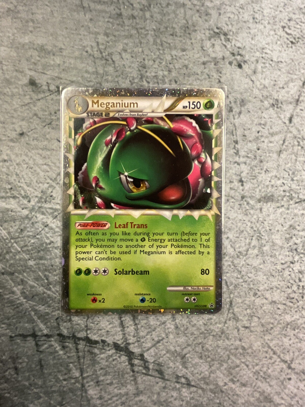 Pokémon TCG Meganium Prime Heartgold Soulsilver 109/123 Holo Holo Rare Prime LP