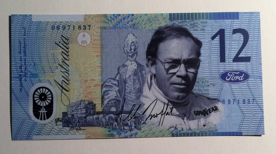 Allan Moffat, Bathurst, 1-2 Falcon, Ford Novelty Note, Vintage, Not ...