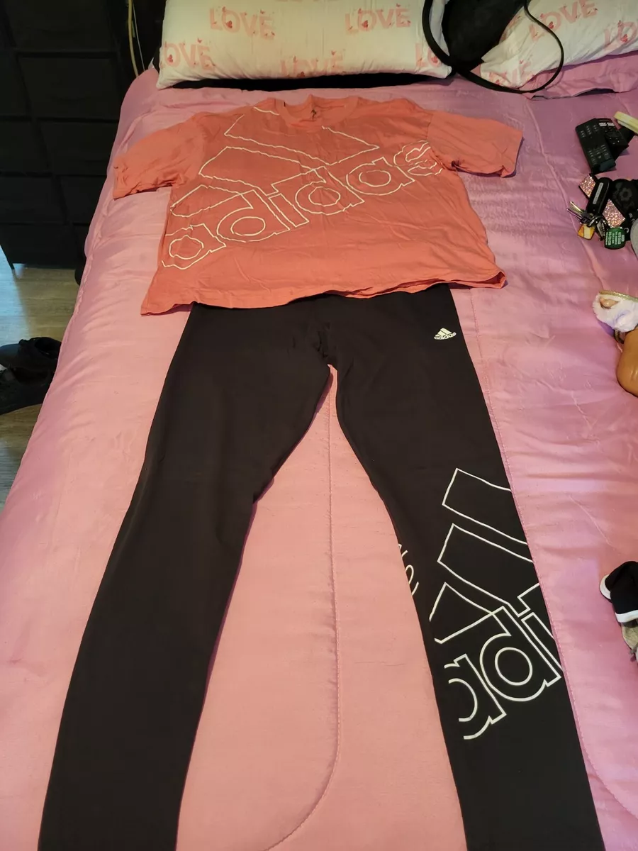 Women s Adidas Leggings Outfit Set Size L eBay