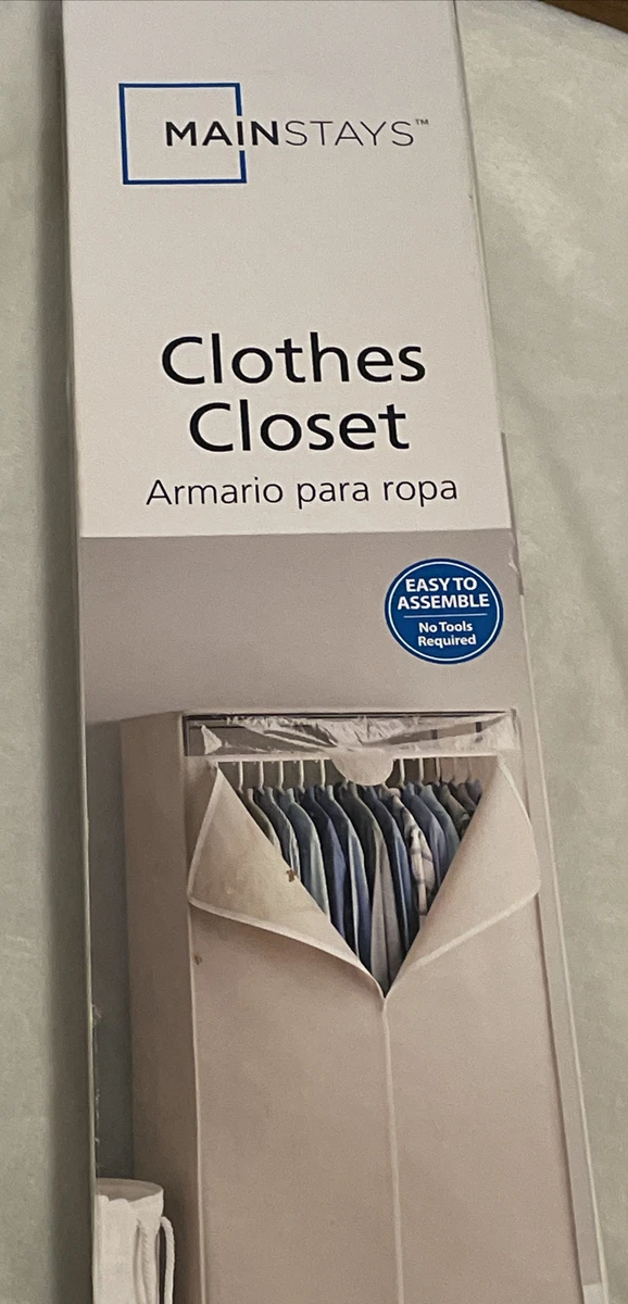 MAINSTAYS SINGLE TIER ZIPPERED CLOTHES CLOSET 36