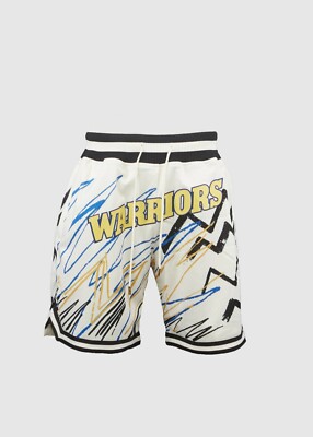 MITCHELL & NESS x JUST DON Sublimated Golden State Warriors Shorts