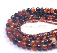 Natural Carnelian Gemstone Round Beads 16" 4MM 6MM 8MM 10MM 12MM