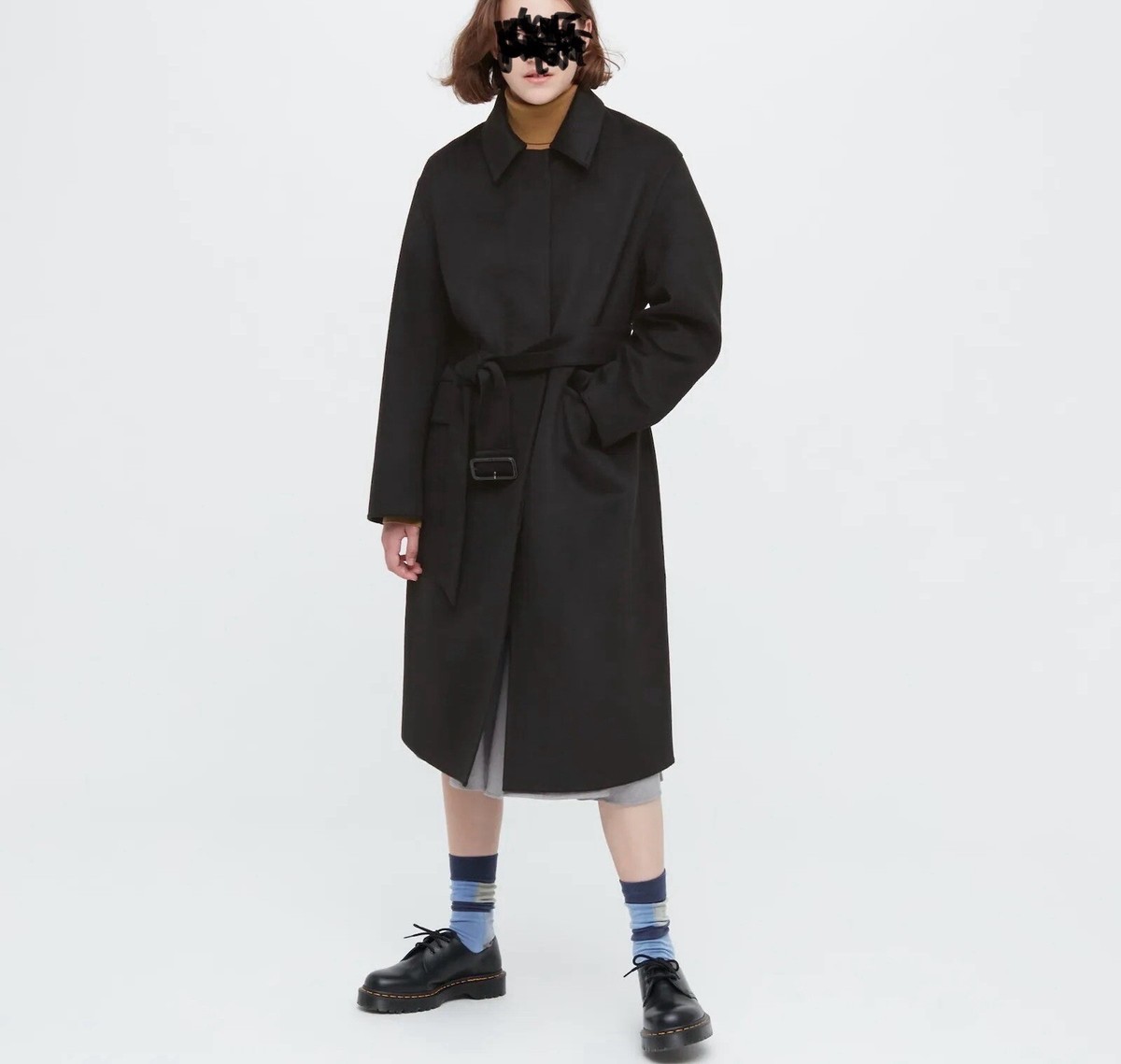 J.W. Anderson Oversized Wool Uniqlo Premium Double Face Coat Size