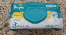 Pampers Baby Wipes Sensitive Perfume Free Pop-Top Pack 84 Count