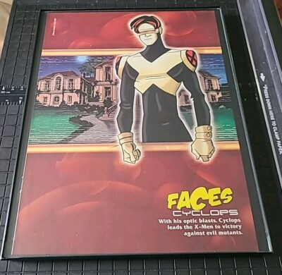 Cyclops X-Men 2003 Print Ad Framed 8.5x11 Wall Art  Faces Magazine 