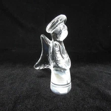 Toscany Collection Lead Crystal Angel 7" Tall Japan Christmas Holiday Vintage