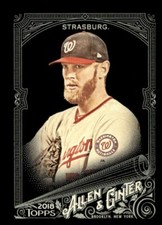 2018 TOPPS ALLEN GINTER X BASEBALL BASE CARD #93 STEPHEN STRASBURG NATIONALS