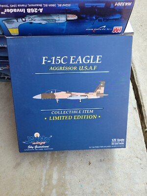 WITTY WINGS F-15C EAGLE - AGGRESSOR USAF LIMITED EDITION NEW IN BOX