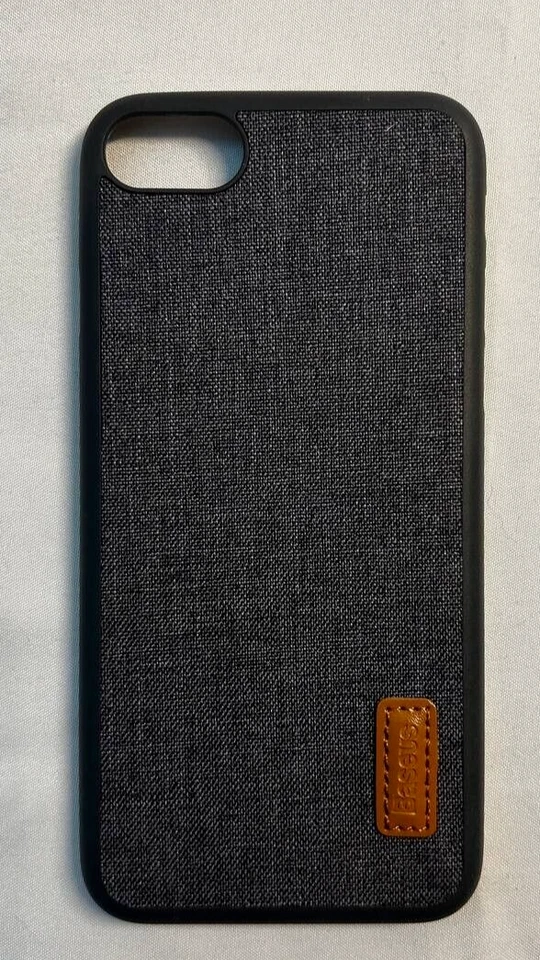 Baseus Fashion Case for iPhone 6 6S 7 8 SE Jean Denim Shockproof Gray Slim Cover - Image 3 of 4