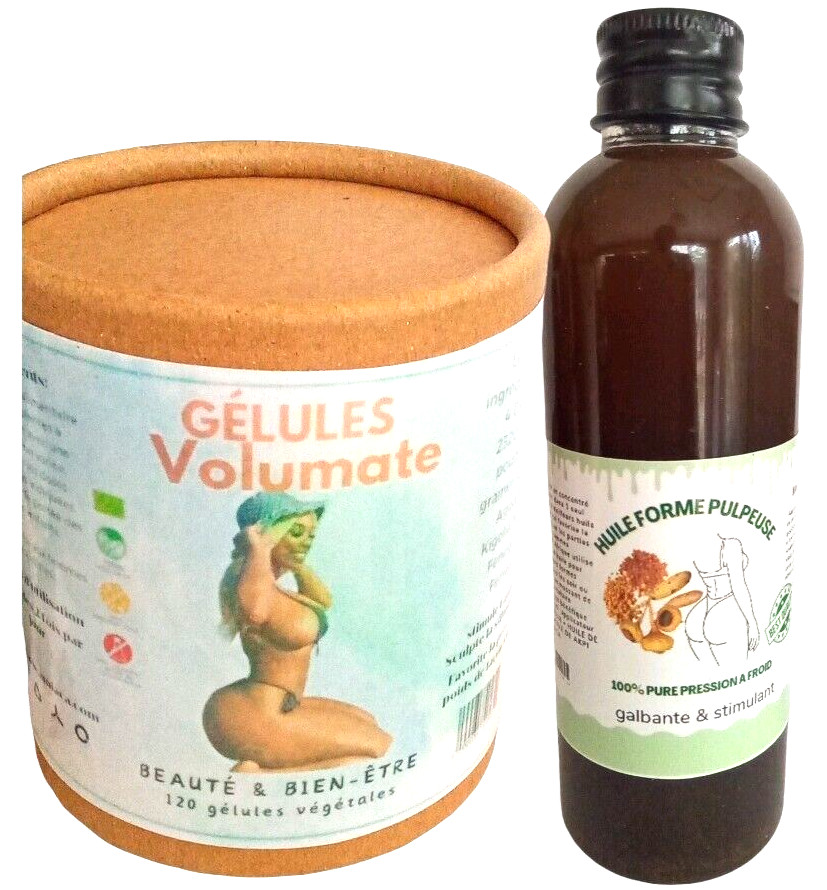 Huiles volume fessiers hanches courbes Bobaraba Botcho capsule Volumate
