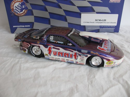 Action 1/24 NHRA 1999 Mark Pawuk Autographed Summit Racing Pontiac Pro Stock NIB - Picture 2 of 17