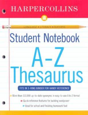 Harper Collins Student Notebook A-Z Thesaurus - Paperback - GOOD
