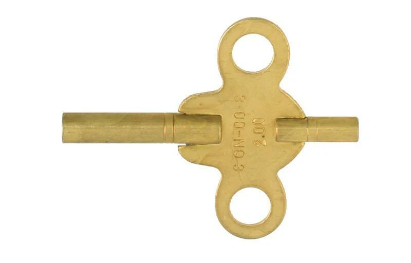 KD89 clef clé double pour pendulette d'officier / de voyage carré de 3.00 / 2.00 mm