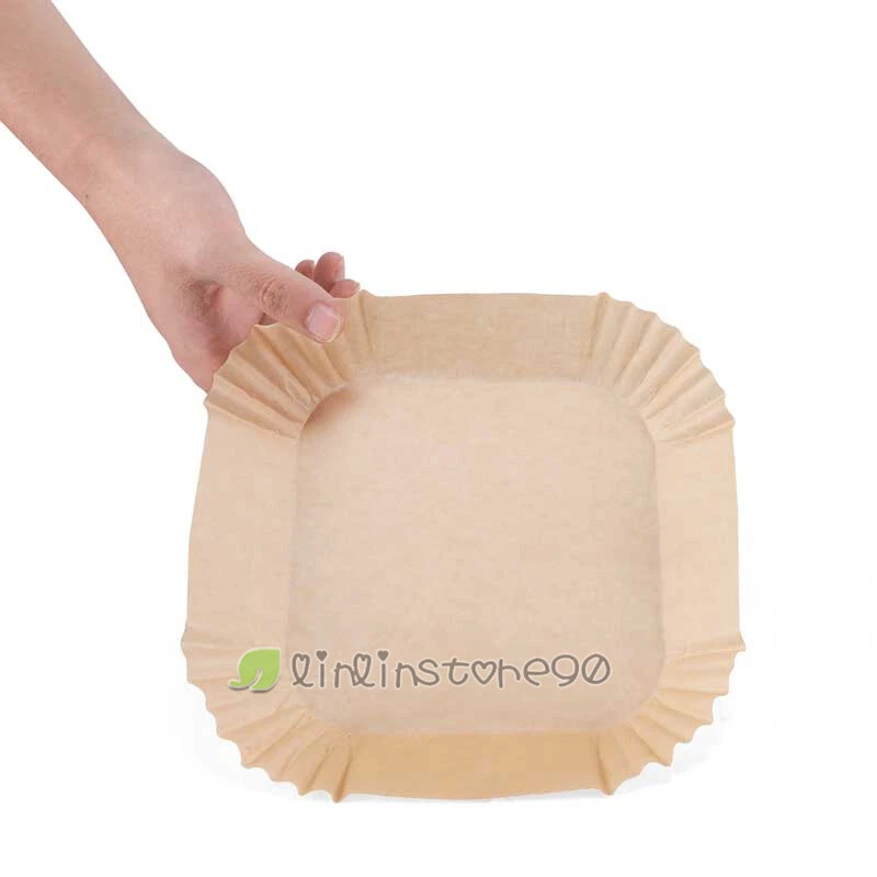 Air Fryer Liners, 100 PCS Disposable Paper Liners, Non-Stick Silicone Oil-proof